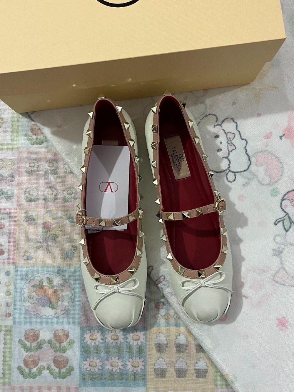 Valentino Garavani Rockstud Mary Jane Ballet Flats
